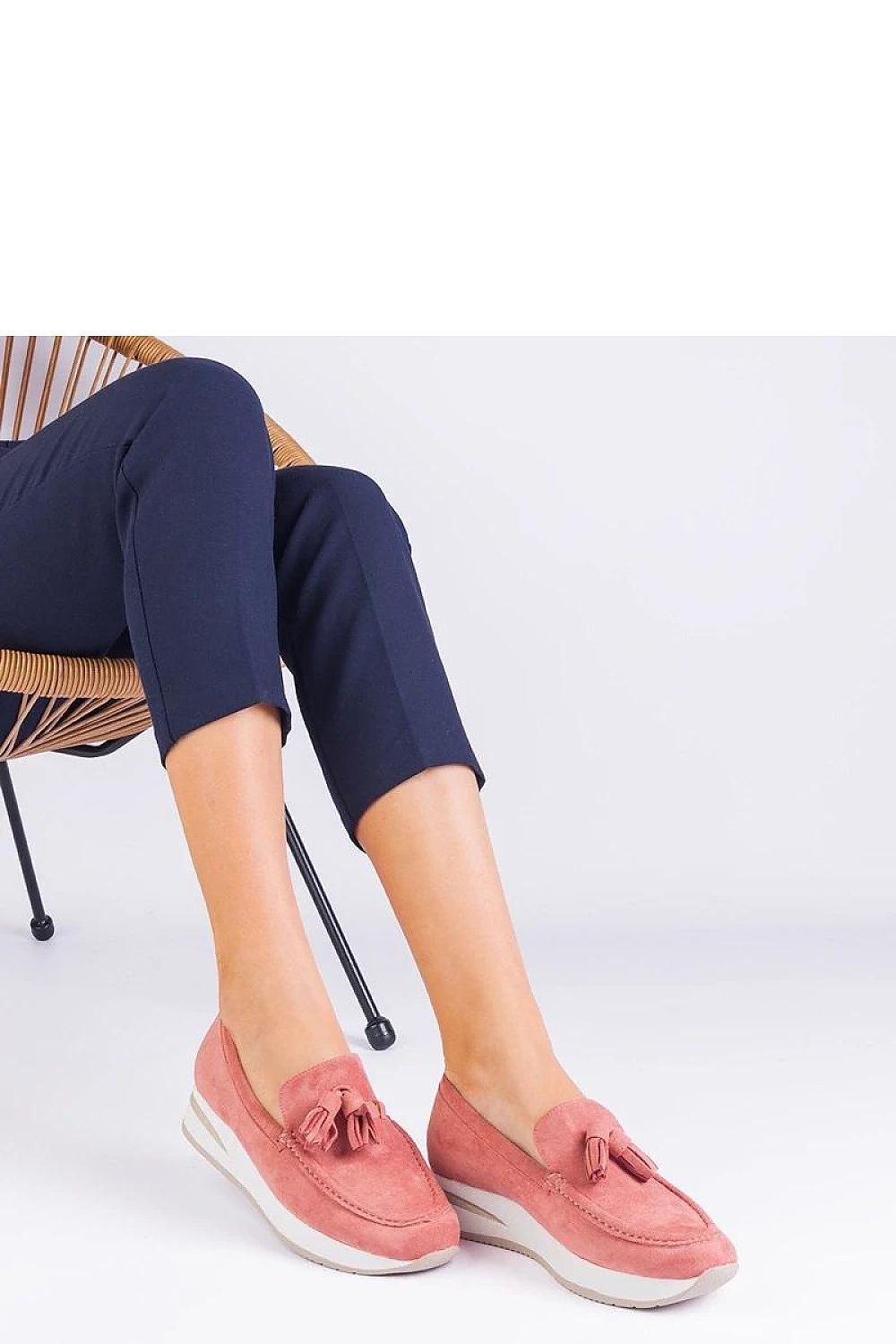 Mokasyny Model Selerina G-55 Pink - PRIMO