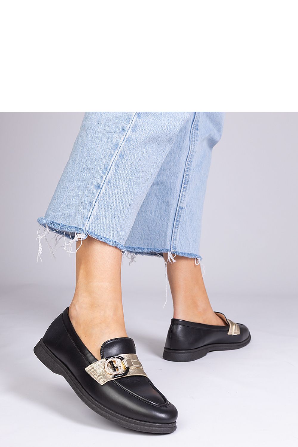 Mokasyny Model Berita GO-10C Black - PRIMO