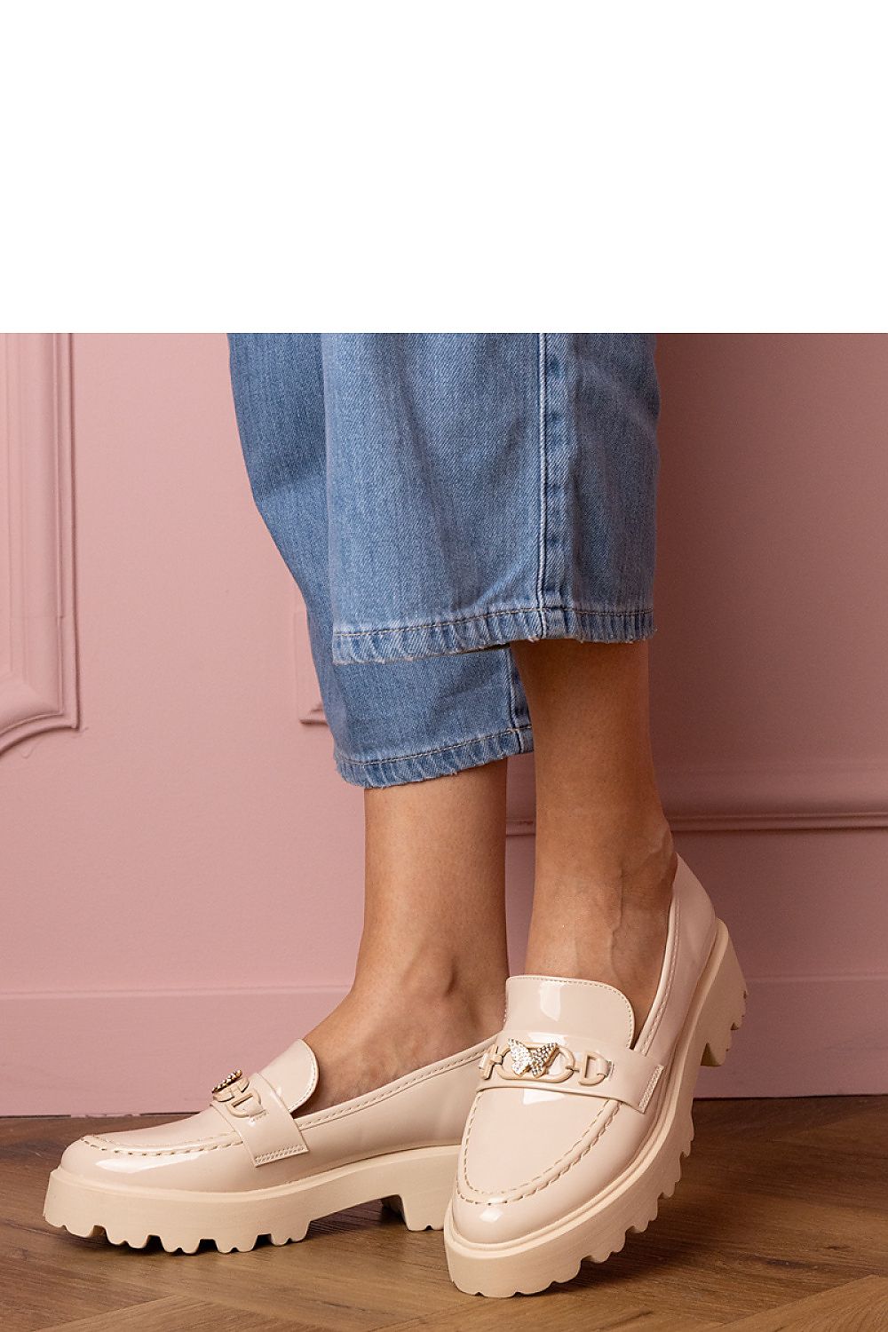 Mokasyny Model Sanita YDF-32 Beige - PRIMO