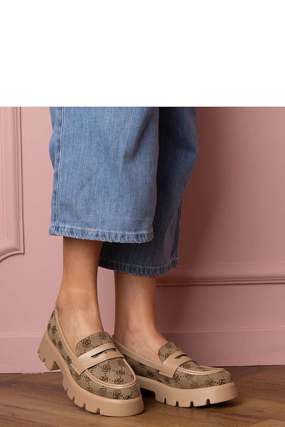 Mokasyny Model Renos YDF-40 Brown - PRIMO