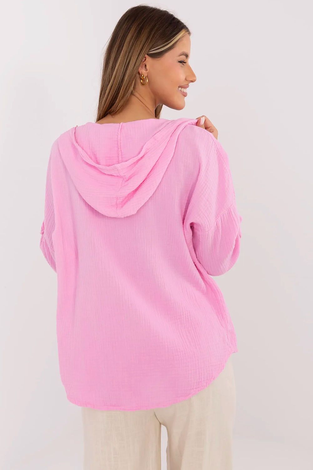 Koszula Damska Model DHJ-KS-25157.87 Pink - Italy Moda