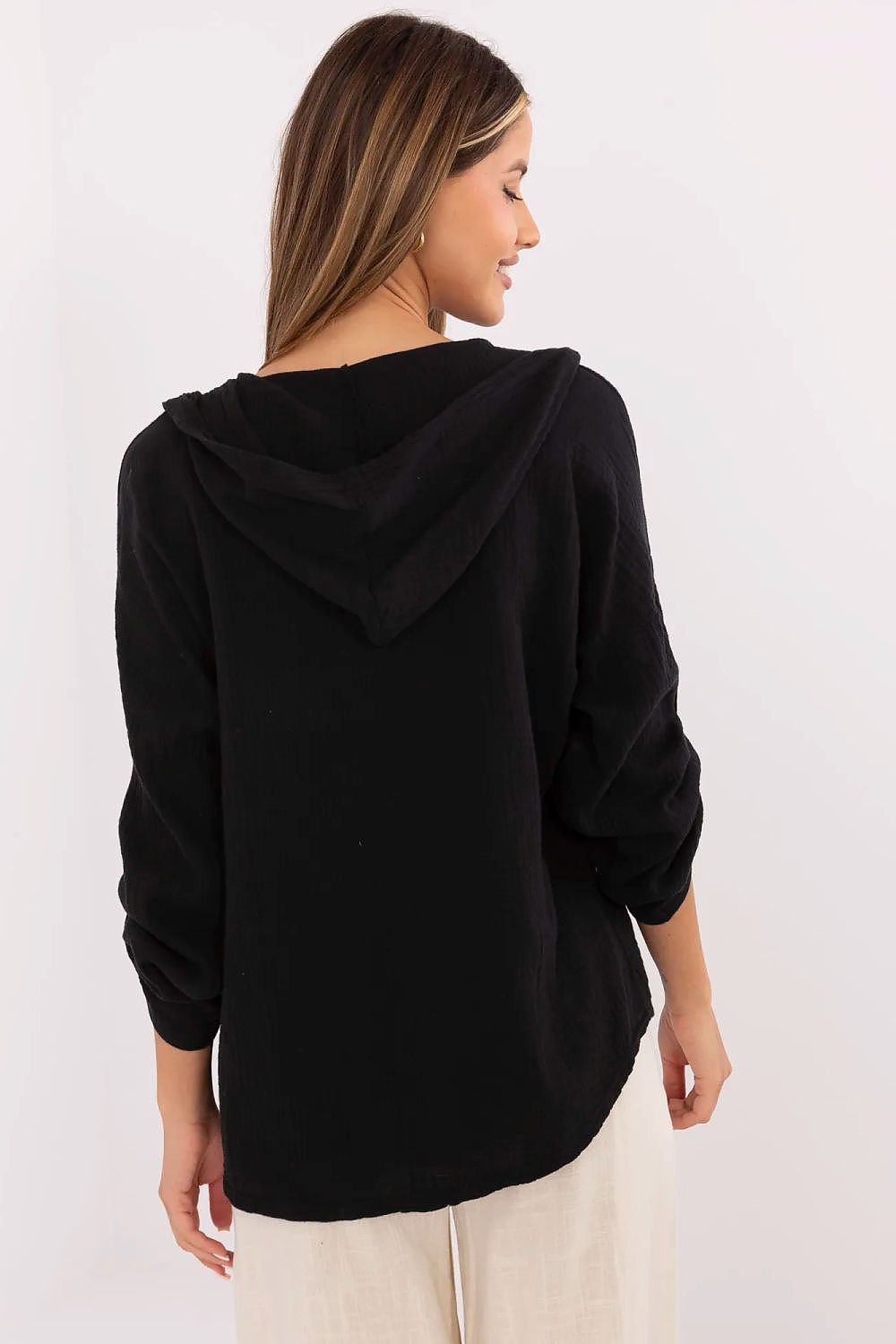 Koszula Damska Model DHJ-KS-25157.87 Black - Italy Moda