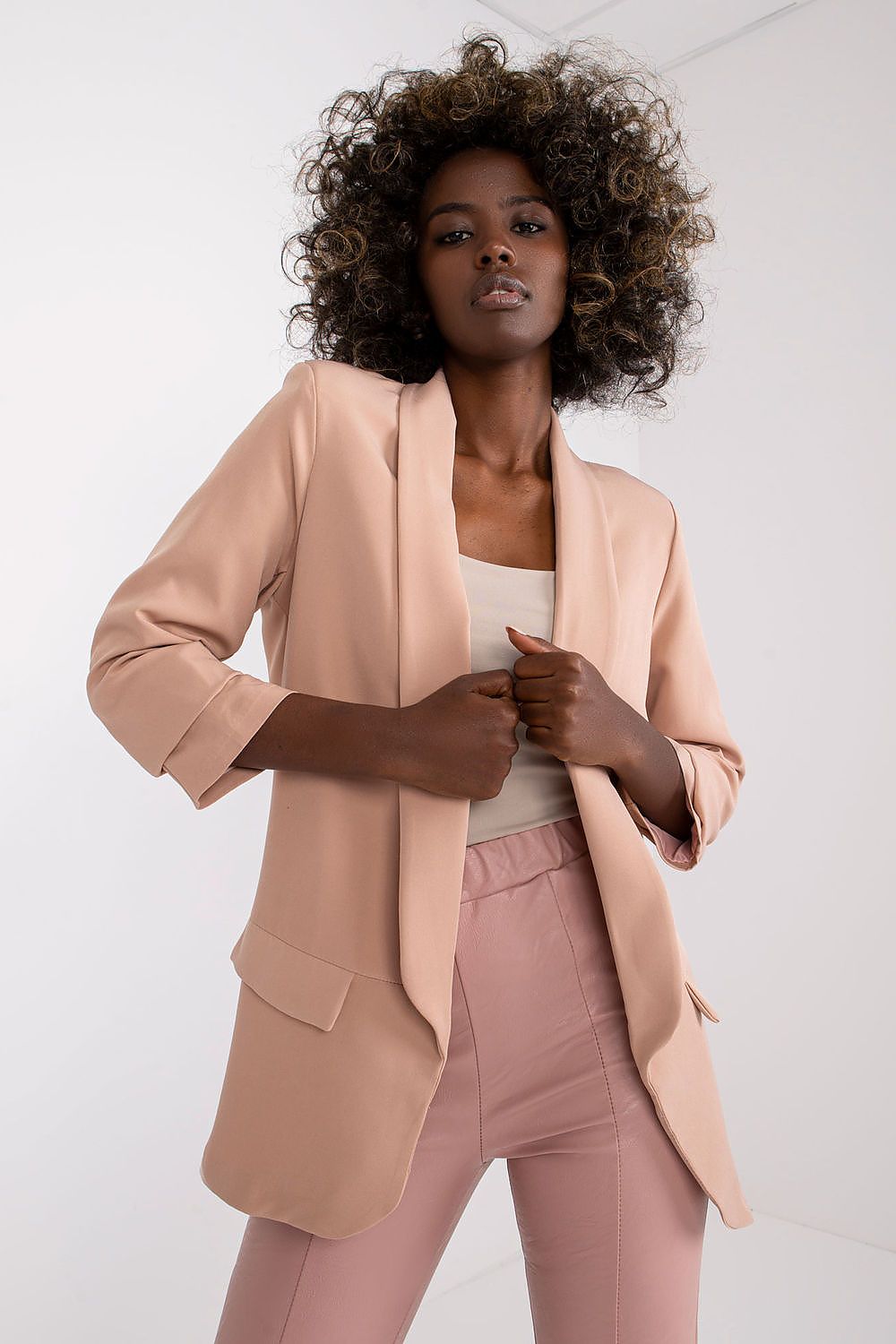 Żakiet Model DHJ-MA-7684.15P Dark Pink - Italy Moda