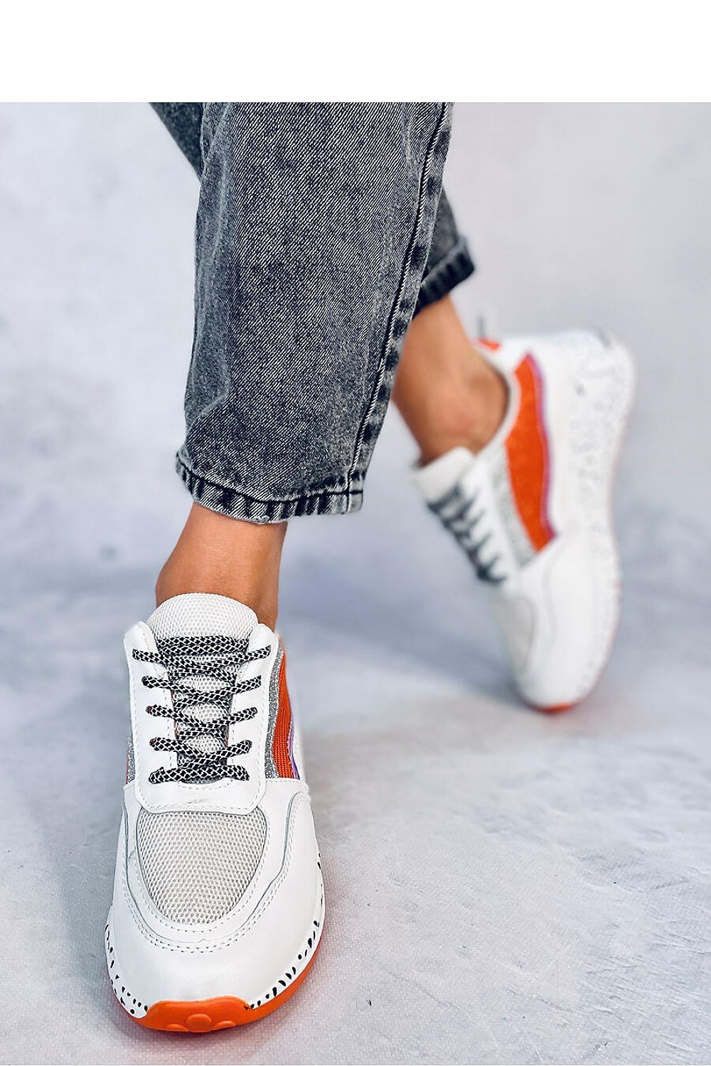   Buty sportowe damskie MILANO ORANGE - Inello 