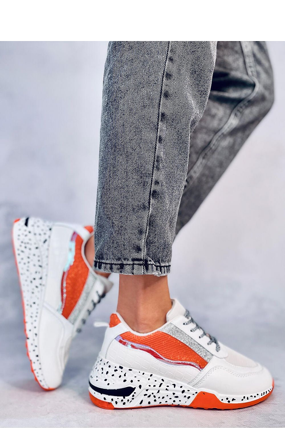   Buty sportowe damskie MILANO ORANGE - Inello 