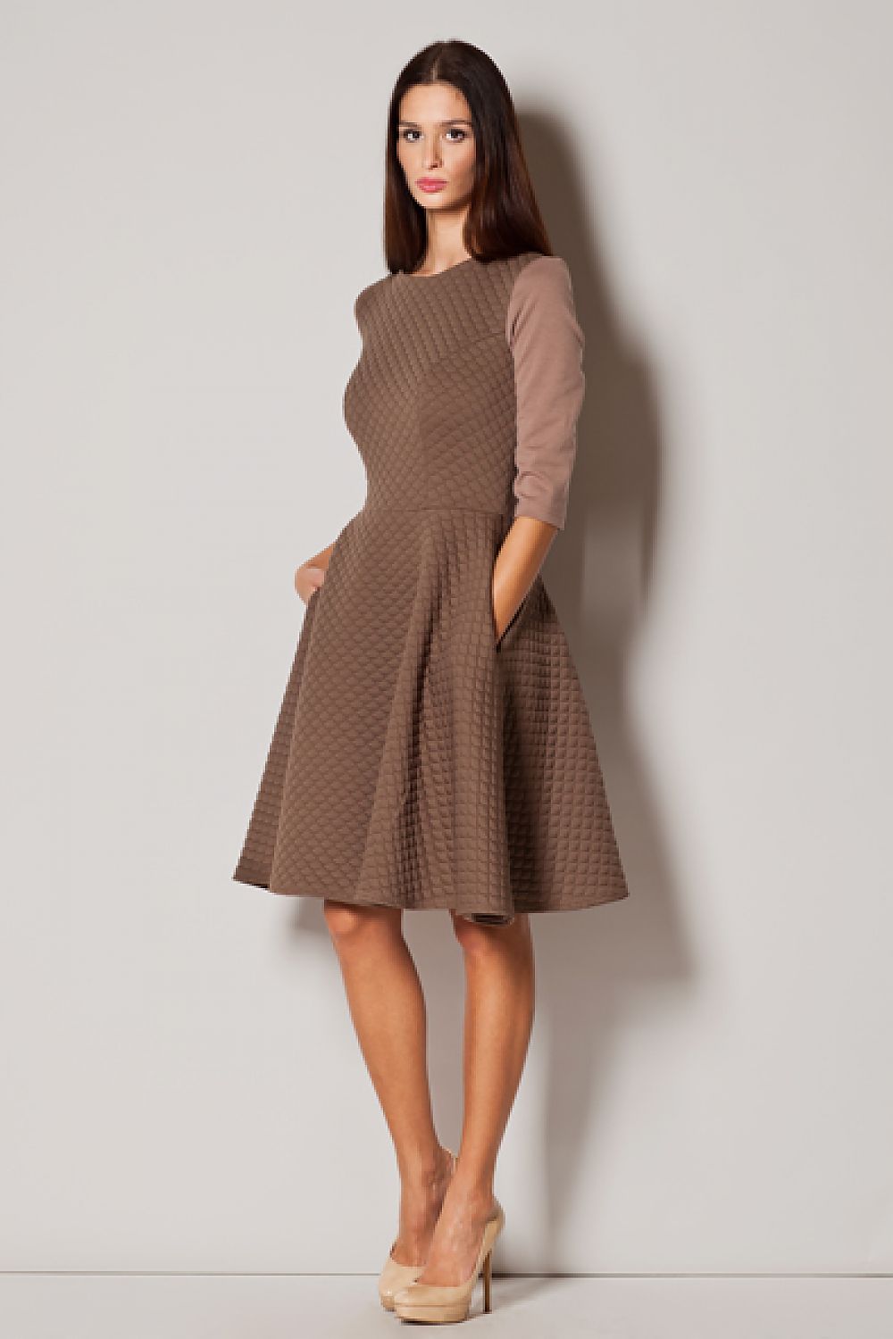  Sukienka Model 235 Beige - Figl 