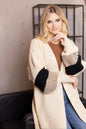  Sweter Kardigan Model 70041 Beige - PeeKaBoo 