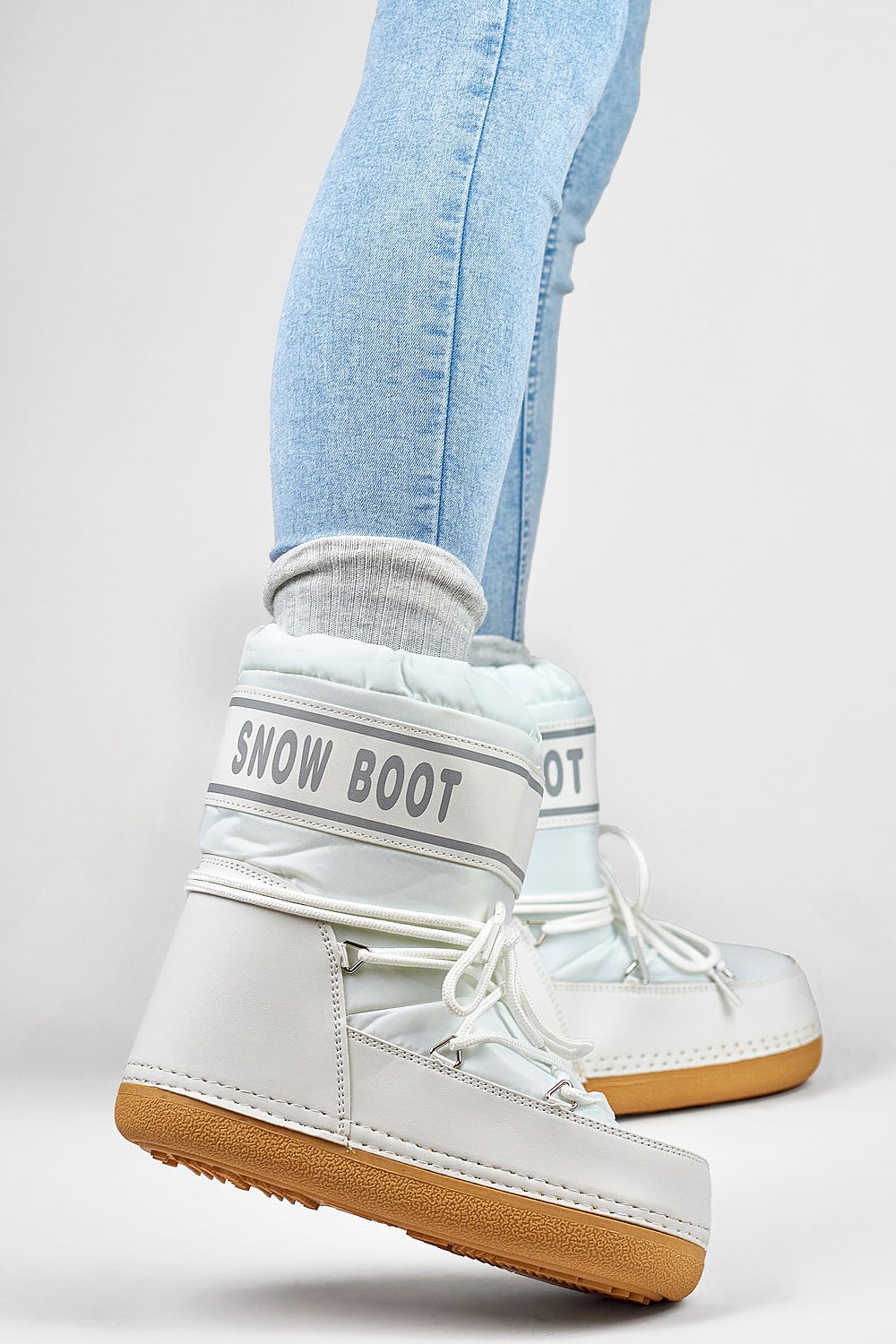   Śniegowce Model 6855-2W White - PRIMO 