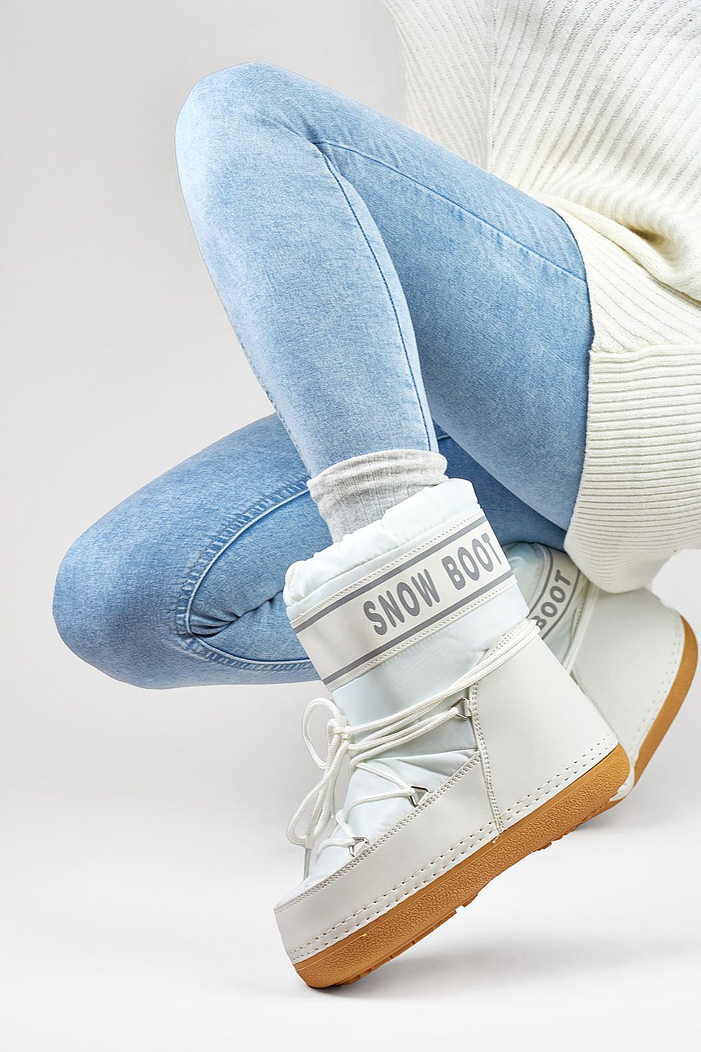   Śniegowce Model 6855-2W White - PRIMO 