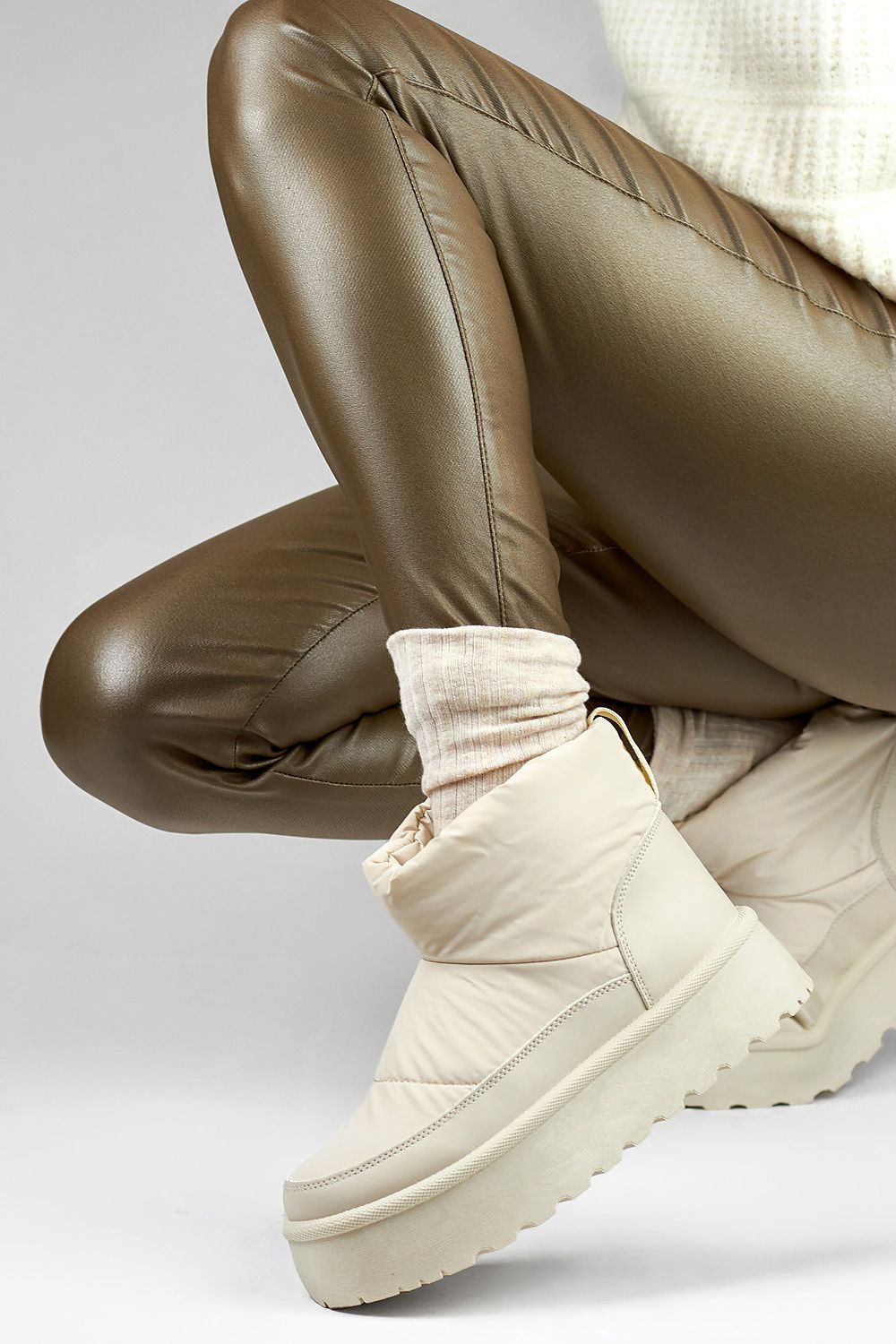   Śniegowce Model J2-38-BE Beige - PRIMO 