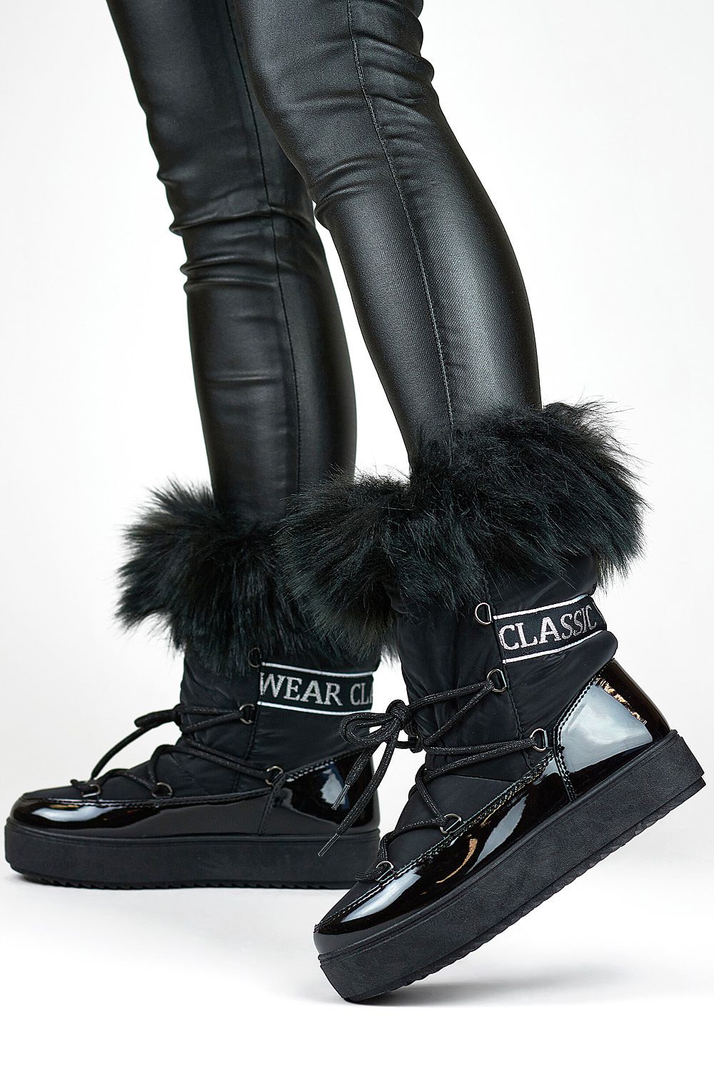   Śniegowce Model 5705-1B Black - PRIMO 