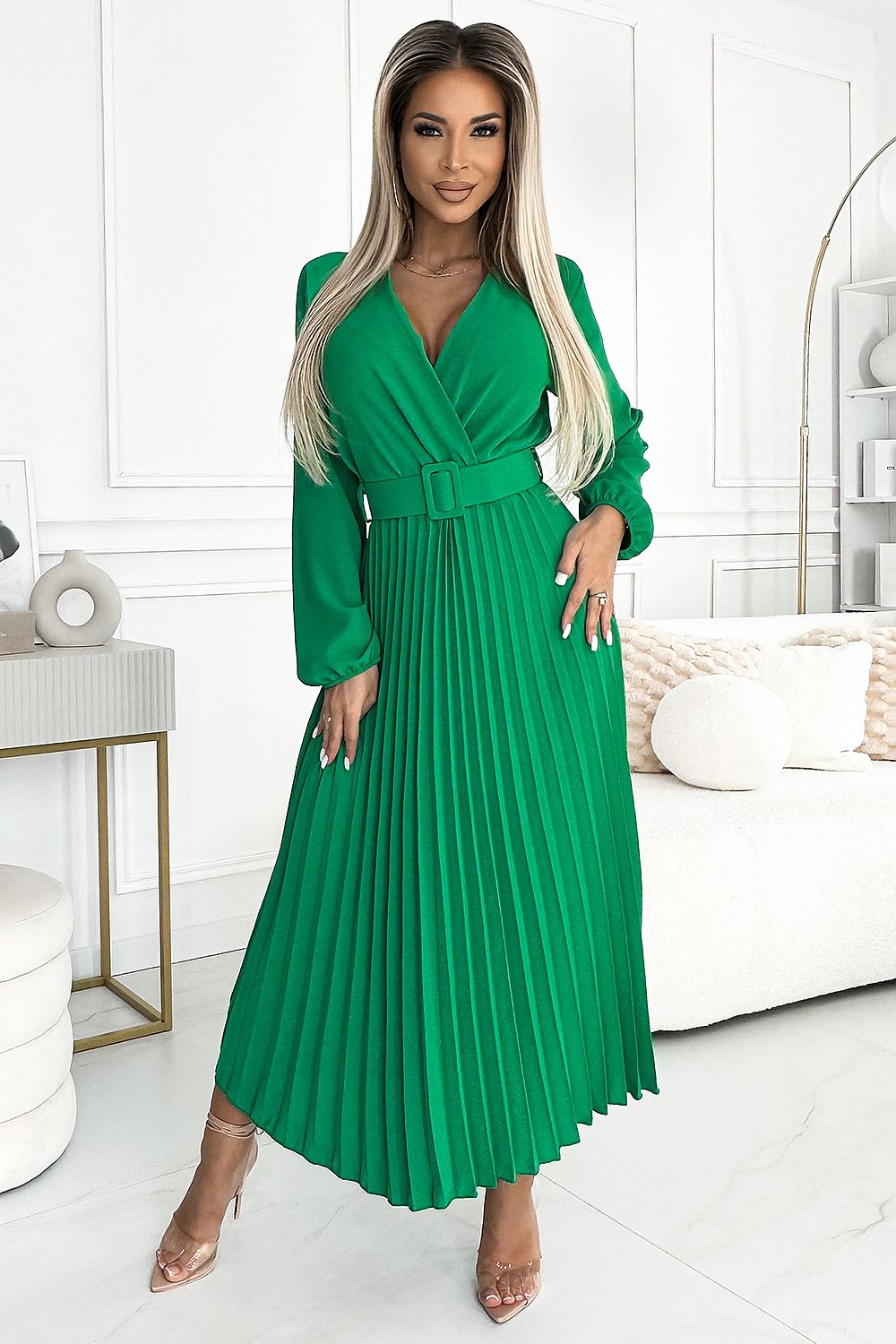   Sukienka Model Viviana 504-4 Light Green - Numoco 
