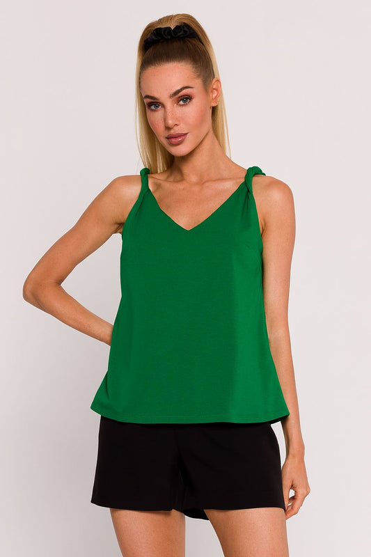   Bluzka Model MOE792 Green - Moe 