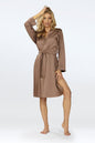  Szlafrok Damski Model Amina Light Brown - DKaren 