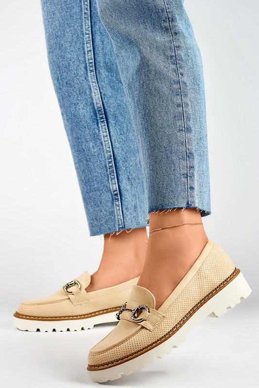   Półbuty Model GQ97BE Beige - PRIMO 