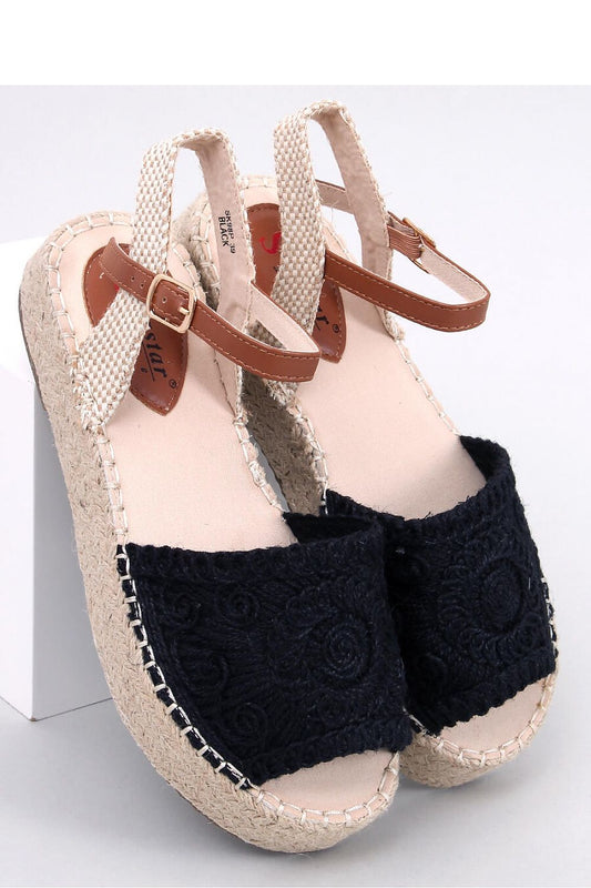  Sandałki espadryle Boho INGRAM BLACK - Inello 