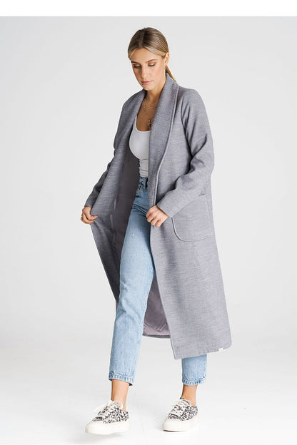   Płaszcz Damski Model M991 Grey - Figl 