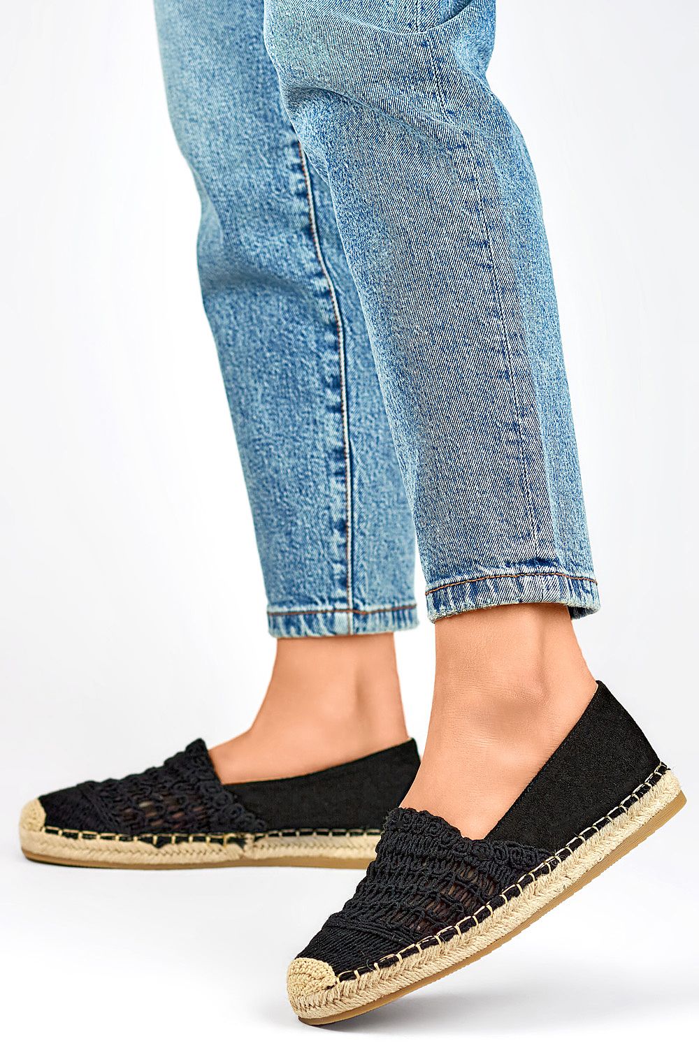   Espadryle Model 1494B Black - PRIMO 