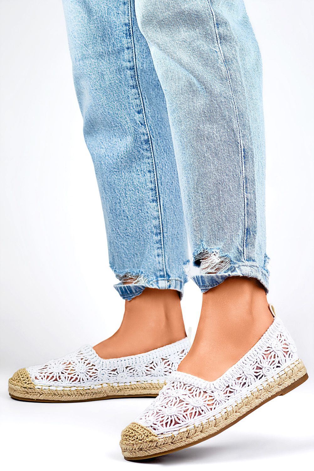   Espadryle Model 77-528W White - PRIMO 