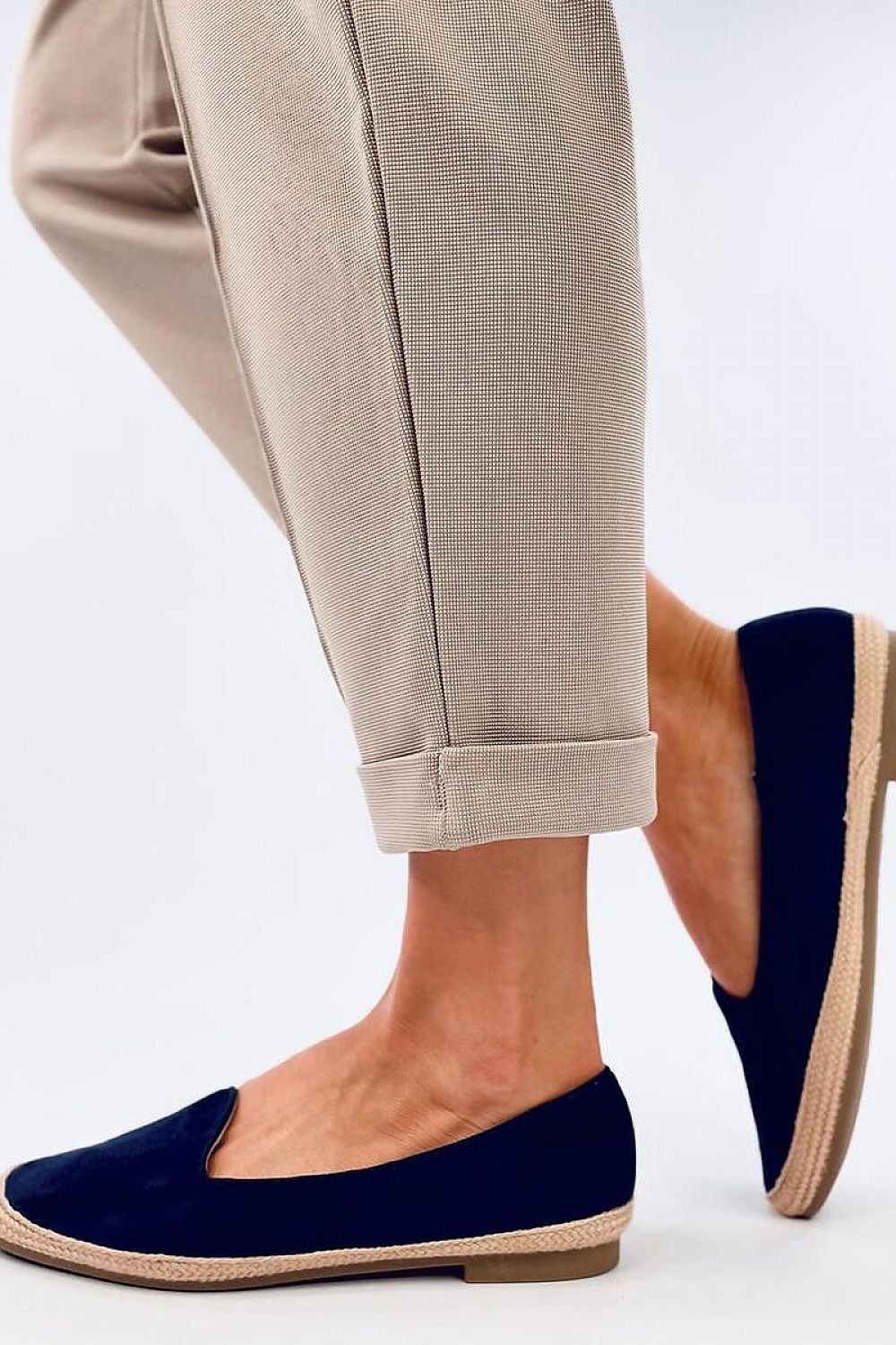   Baleriny espadryle damskie BALLOT NAVY - Inello 