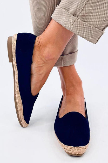   Baleriny espadryle damskie BALLOT NAVY - Inello 