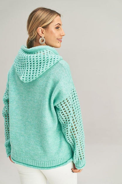   Sweter Damski Model M996 Mint - Figl 
