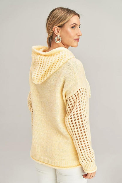   Sweter Damski Model M996 Yellow - Figl 