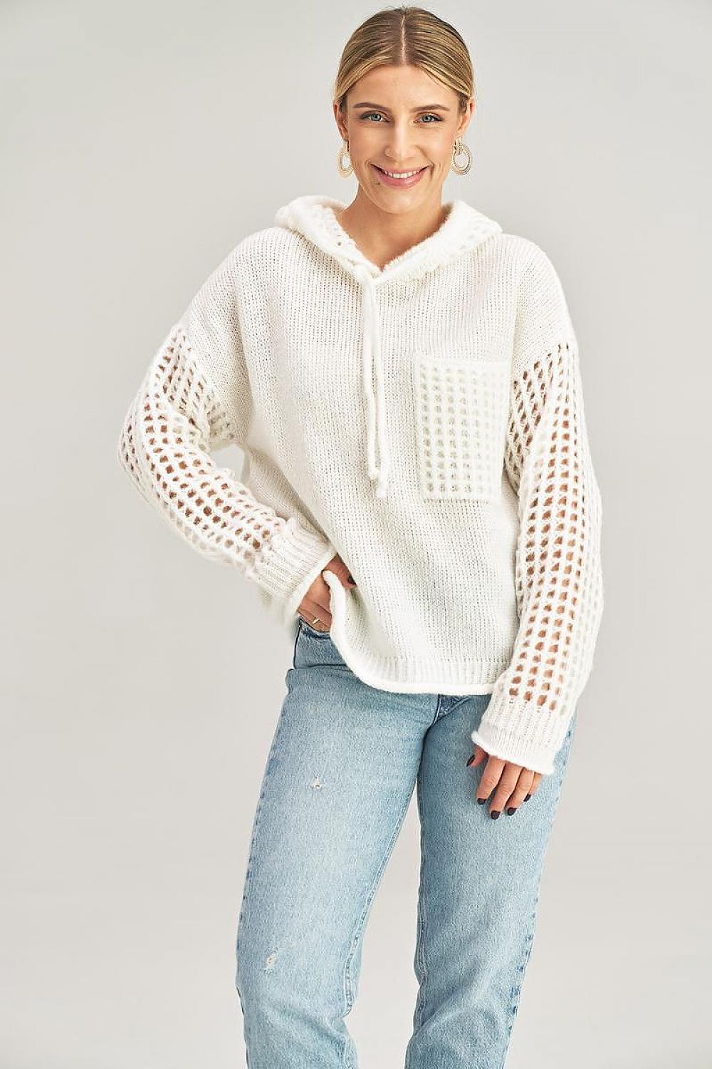   Sweter Damski Model M996 Ecru - Figl 
