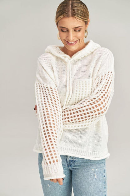   Sweter Damski Model M996 Ecru - Figl 