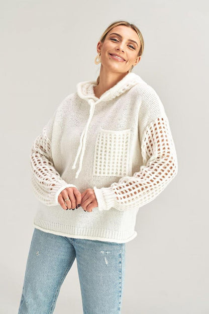   Sweter Damski Model M996 Ecru - Figl 