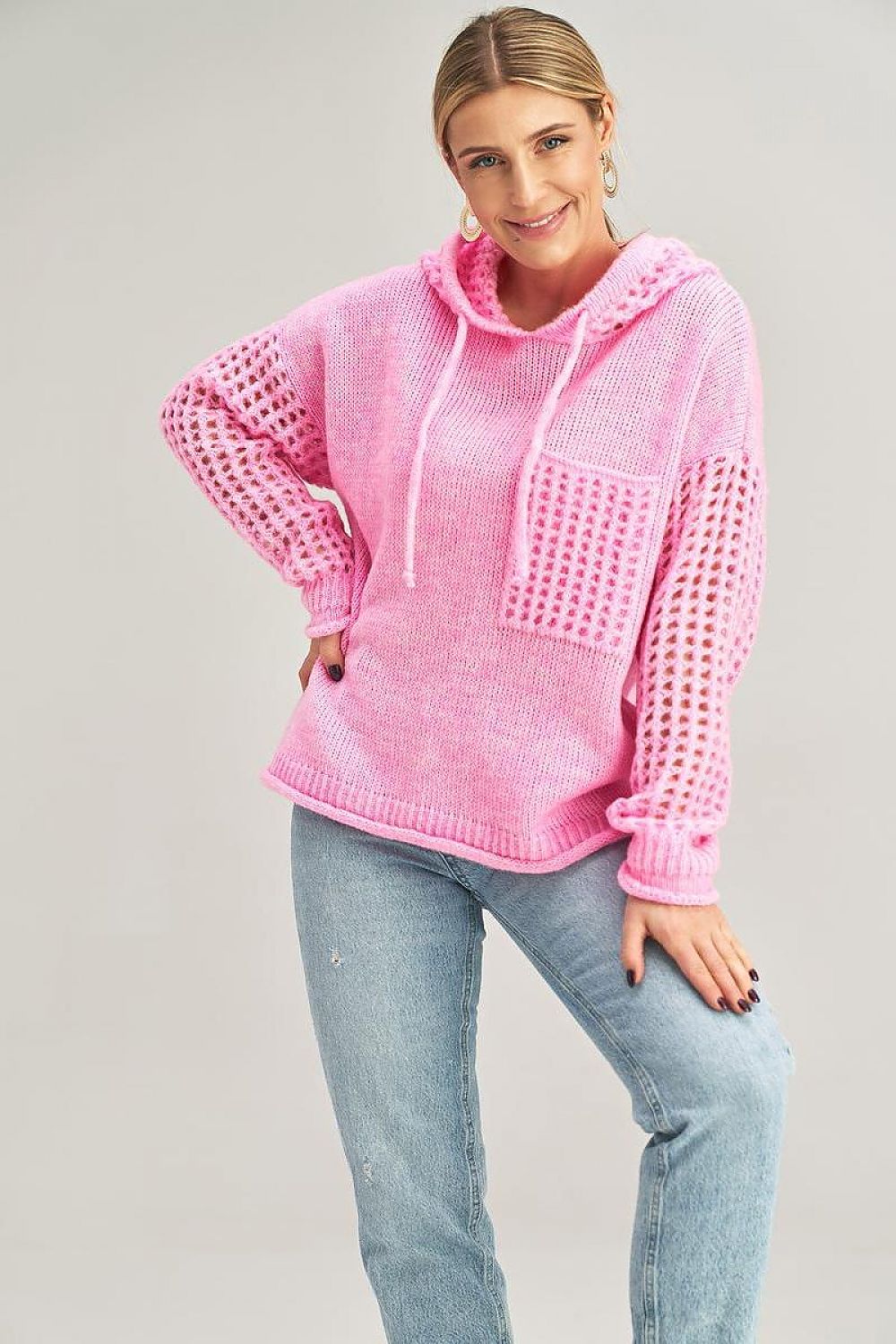   Sweter Damski Model M996 Pink - Figl 