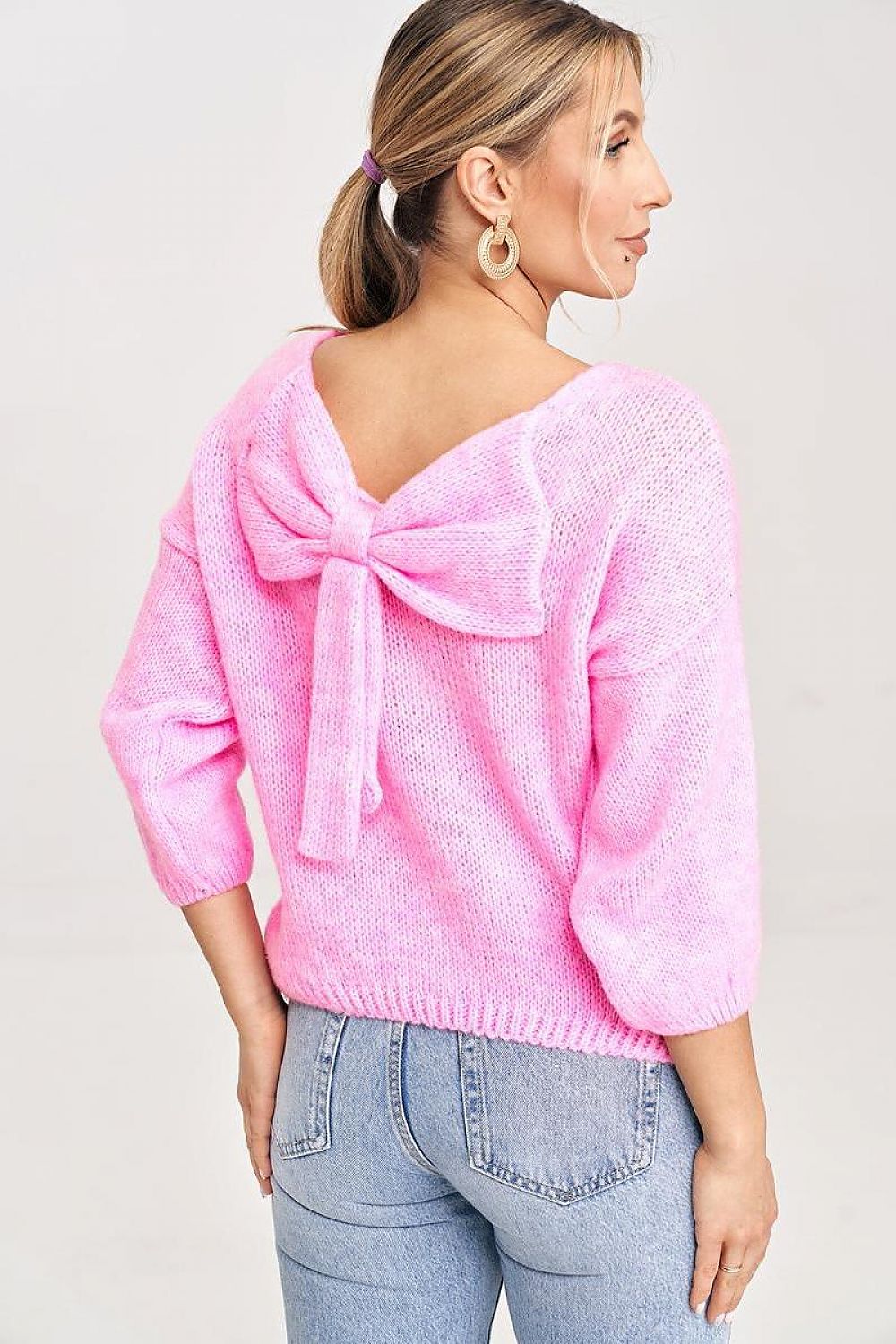   Sweter Damski Model M993 Light Pink - Figl 