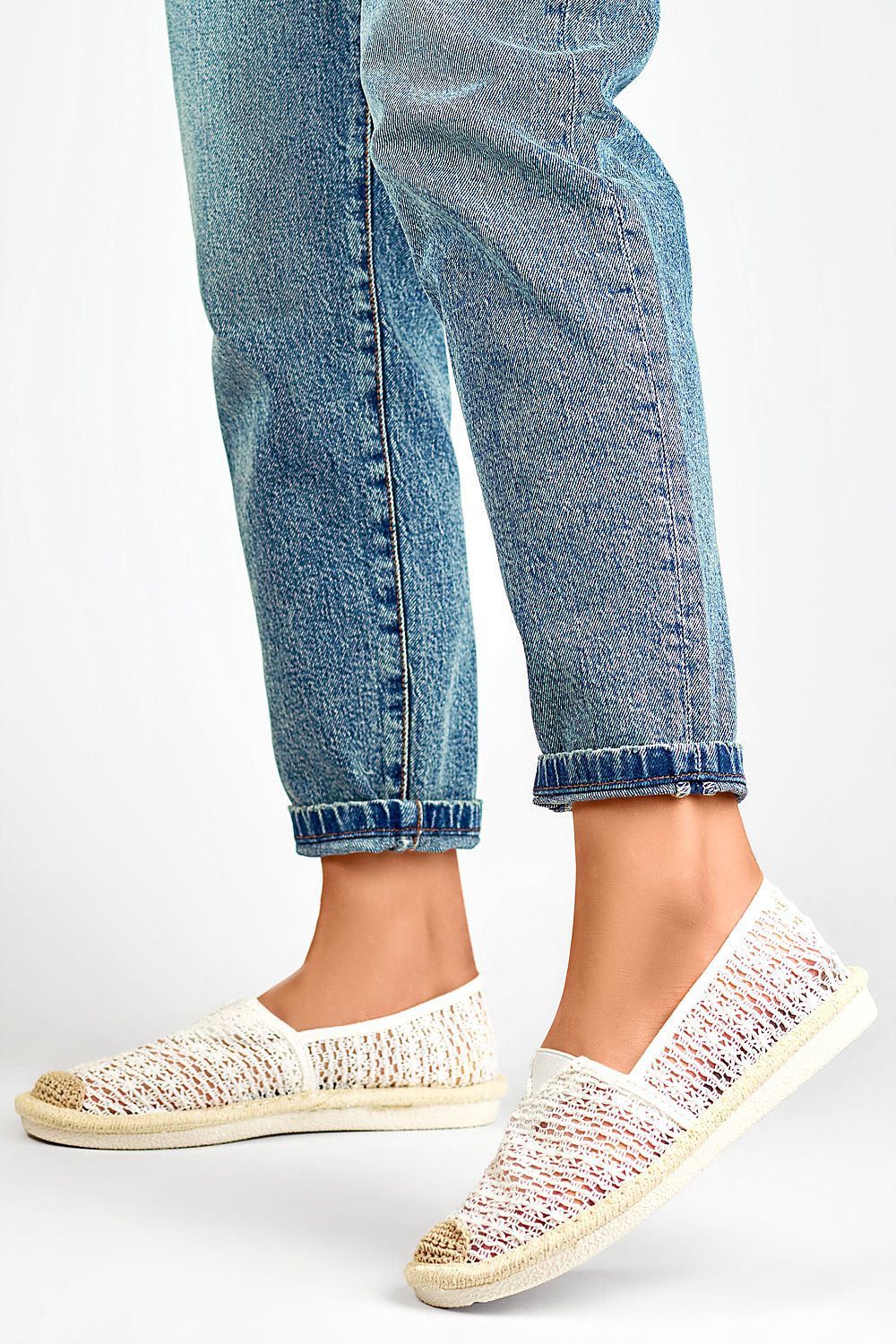   Espadryle Model XY2832-2W White - PRIMO 