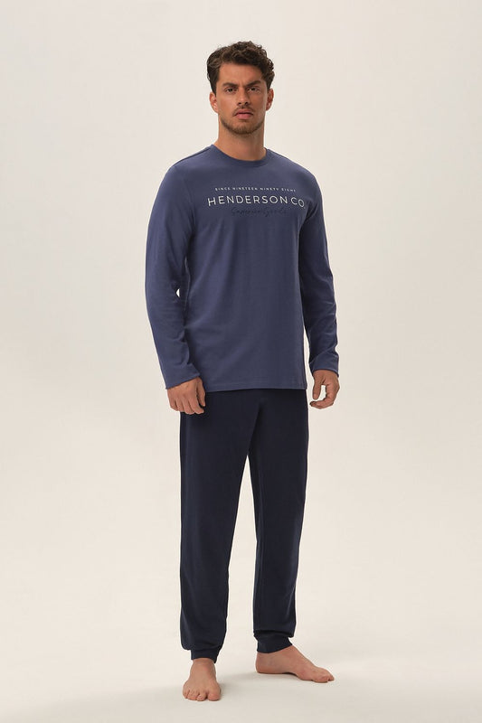   Piżama Męska Model Jumper 41904-95X Blue - Henderson 
