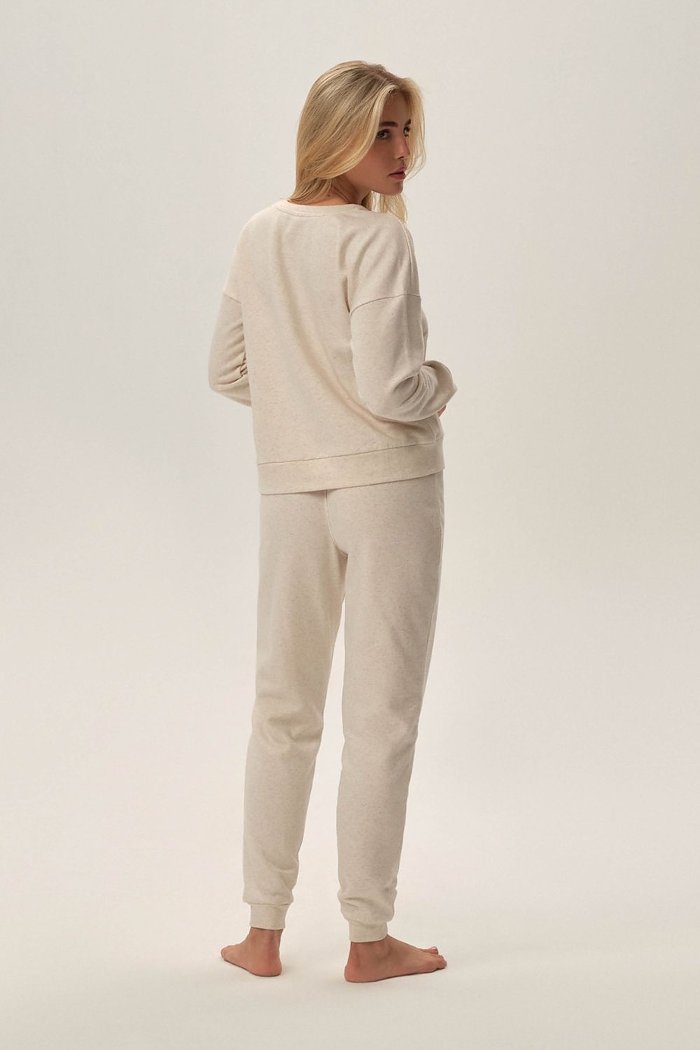  Spodnie Dres Damski Model Fune 41887-80X Beige - Henderson 