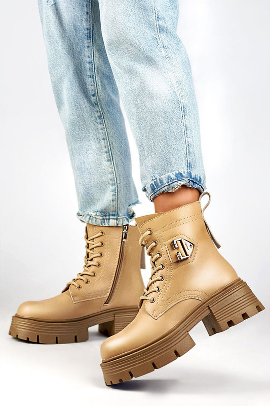   Botki Model GD-TL55BE Beige - PRIMO 