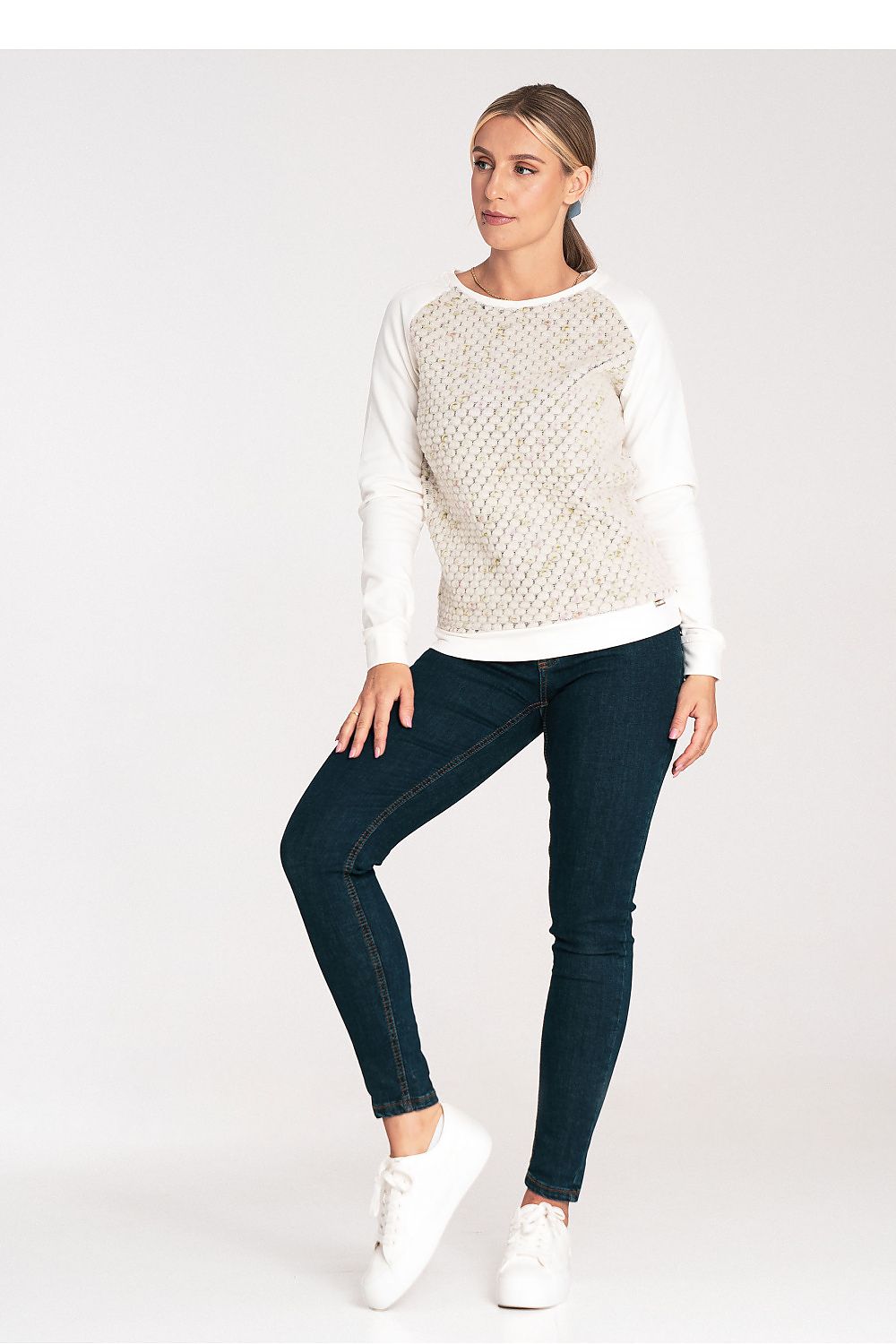   Bluza Damska Model M1046 Ecru - Figl 