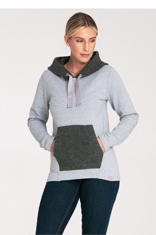   Bluza Damska Model M1045 Dark Grey - Figl 