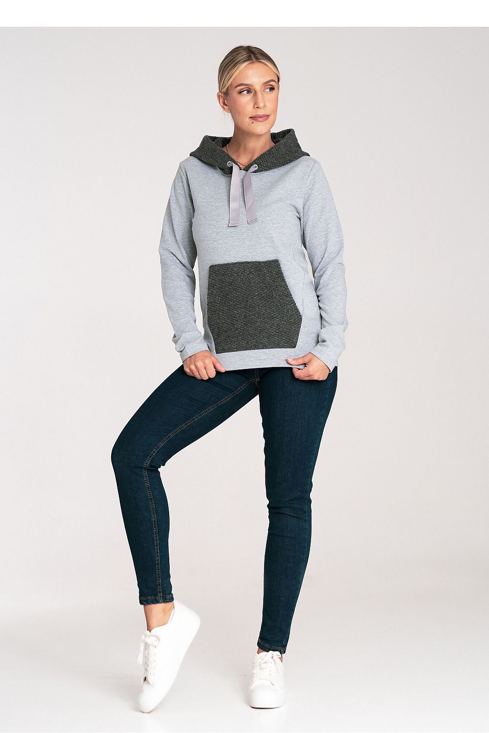   Bluza Damska Model M1045 Dark Grey - Figl 