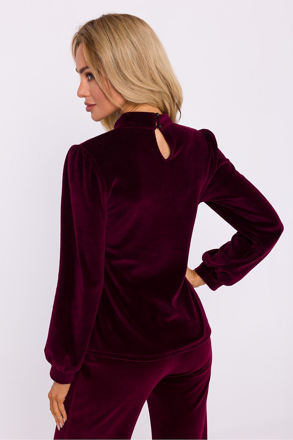   Bluzka Model MOE831 Bordo - Moe 