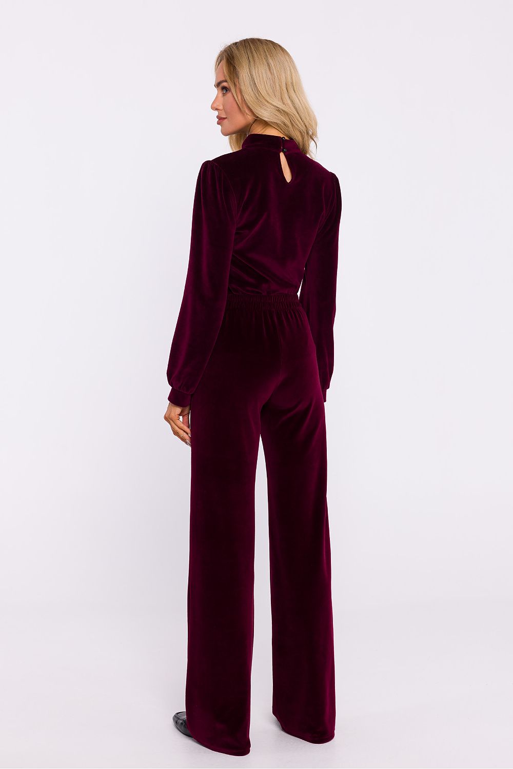  Spodnie Damskie Model MOE830 Bordo - Moe 