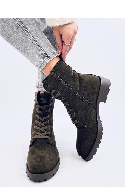   Workery sznurowane BENTE GREEN - Inello 
