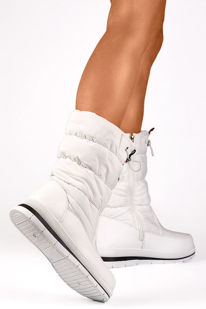   Śniegowce Model 8302W White - PRIMO 