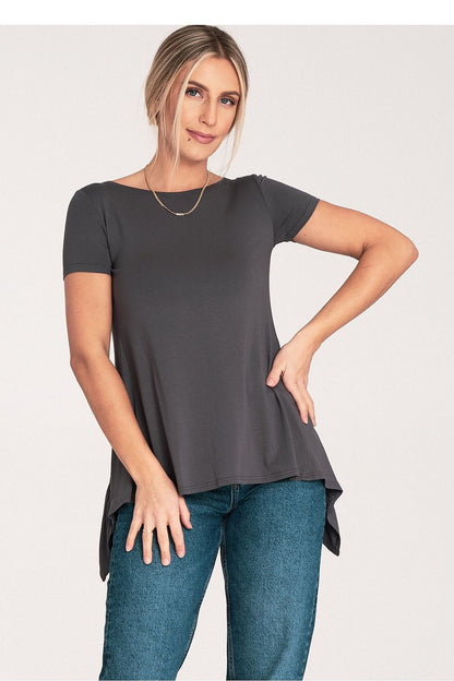   Bluzka Model M1051 Dark Grey - Figl 