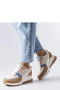   Beżowo-niebieskie sneakersy Mireault - Solea 