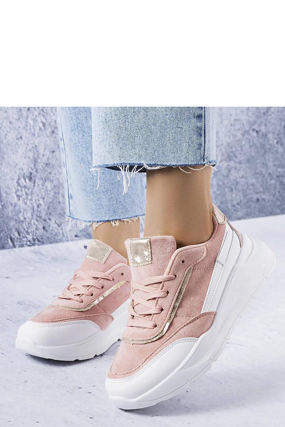   Różowe sneakersy z eko-zamszu Dupuis - Solea 