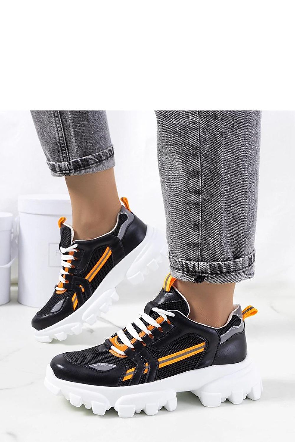   Czarne sneakersy damskie Bernier - Solea 