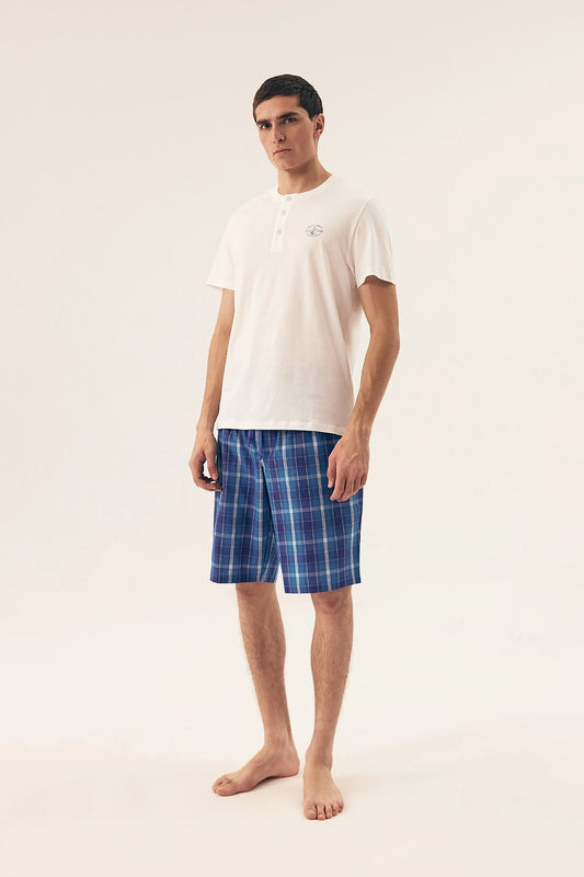   Piżama Męska Model Dock 42616 White - Henderson 