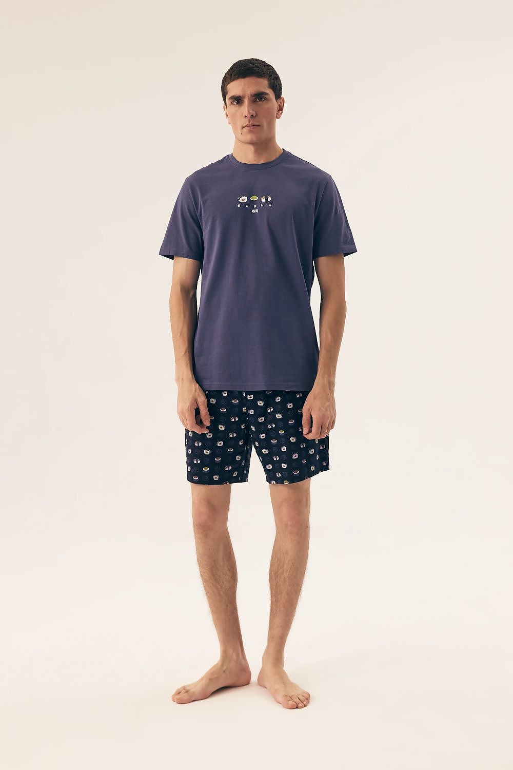   Piżama Męska Model Sake 42606 Dark Blue - Henderson 