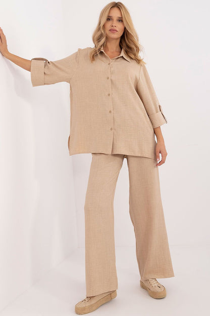  Spodnie Komplet Model LK-KMPL-509705.92 Camel - Lakerta 